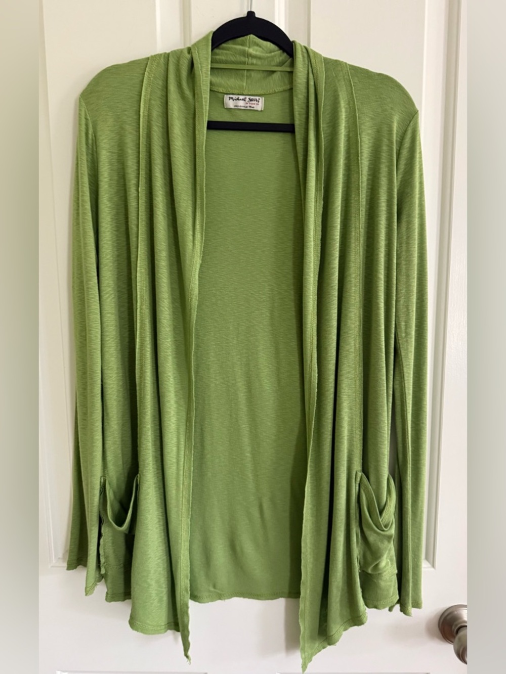 Michael Stars Green Open-Front Women's Cardigan O/S